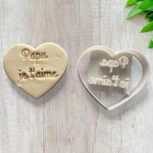 I Love You Message Cookie Cutter for Making Sand Biscuits Pastry Sugar Paste Fondant Cake Decoration Personalized Baking Tool to Create Homemade Romantic Treats
