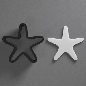 Starfish Star Fish Polymer Clay Cutter Sharp Tapered Edge Clay Earring Cutter Jewelry Making Tool for Ocean Theme Mini Studs Pendant Set Cookie Cutter for Beach Clay Crafts and Projects