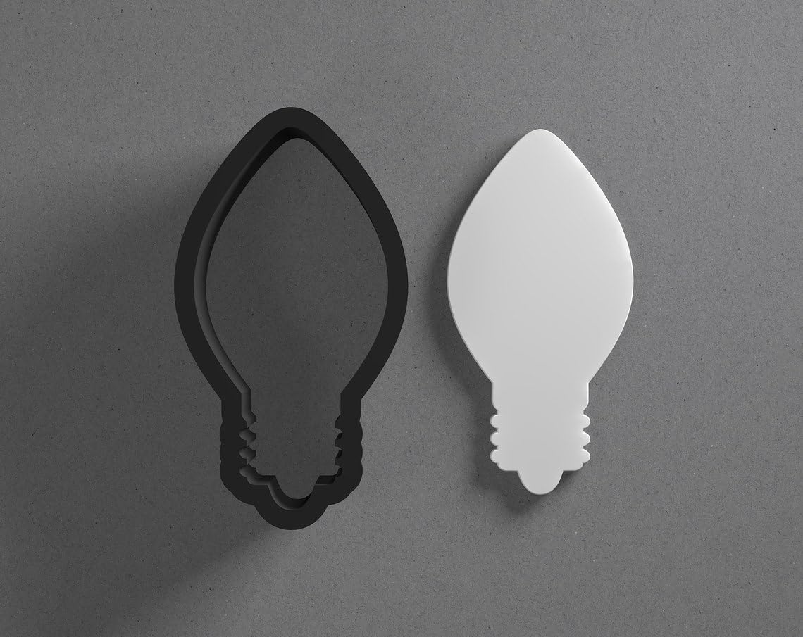 Lightbulb Light Bulb Polymer Clay Cutter Cookie With Sharp Tapered Edge Earring Jewelry Tool For Mini Studs Pendant Set Crafting Mold Cookie Cutter For Clay Art Accessories - Image 2