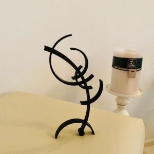 Kandinsky's Famous Art: Free Curve to The Point - Abstract 3D Tabletop Decor, Minimalist Statue Sculpture for Home, Perfect 3D Gift