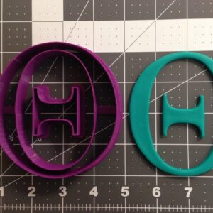 Greek Letter Theta Cookie Cutter Black Cookie India Baking Tool for Making Alphabet-Themed Cookies, Fondant, Chocolate, Cake Decorations, DIY Crafts, Party Treats, and Educational