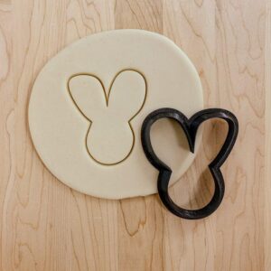 Bunny Rabbit Ears Cookie Fondant Clay Cutter India Cookie Easter Bunny Ears Shape for Holiday Baking, Cake Decorating, Baby Shower Crafts, Spring Parties, and DIY Treat-Making