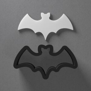 Bat Shape Polymer Clay Cutter Sharp Tapered Edge for Earrings Jewelry Making Tool Mini Studs Pendant Set Halloween Bat Silhouette Cookie Cutter for DIY Spooky Clay Craft Art Projects