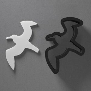 Flying Albatross Bird Cookie Polymer Clay Cutter with Sharp Tapered Edge for Jewelry Making Mini Studs Pendant Set and Cookie Cutter Versatile Craft Tool for Detailed Bird and Wildlife