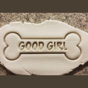 Black Dog Bone Good Girl Shape Cookie Cutter Cookie Pet Treat Mold for Homemade Dog Biscuits Baking Pet Owner Gift Puppy Party Favor Kitchen Tool for Pet Bakery and Training Rewards