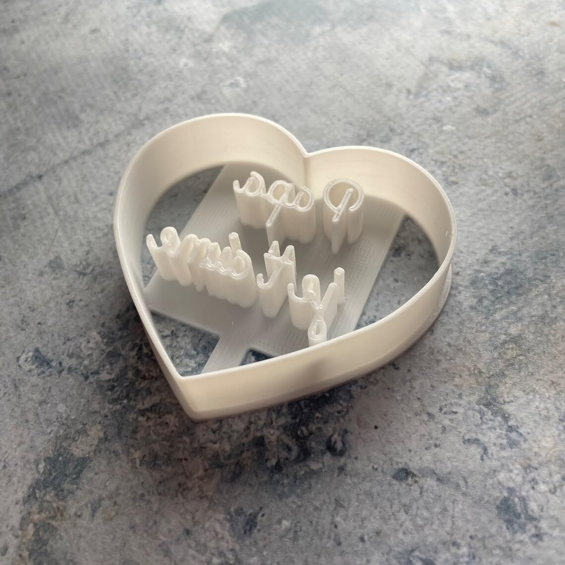 I Love You Message Cookie Cutter for Making Sand Biscuits Pastry Sugar Paste Fondant Cake Decoration Personalized Baking Tool to Create Homemade Romantic Treats - Image 3