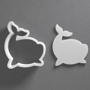Cute Cartoon Dolphin Cookie Cutter Sea Animal Shape Baking Tool for Cookies Biscuits Fondant Dough Clay Jewelry Making Earring Craft Decorating Party Baking and Daily Home Use
