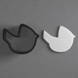 Cute Cardinal Bird Animal Shape Polymer Clay Cutter with Sharp Tapered Edge for Clean Cutting, Jewelry and Earring Tool for Mini Studs and Pendant Sets, Cookie Cutter for Bird