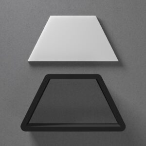 Trapezium Polymer Clay Cutter Sharp Tapered Edge for Earrings Jewelry Making Tool Mini Studs Pendant Set Geometric Shape Cookie Cutter for DIY Clay Crafts Jewelry Design Projects