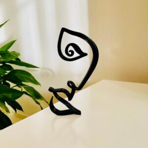 Magic Face Minimalist Statue Sculpture: Enigmatic Abstract Art Statue for Home Decor and Gift-Giving