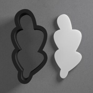 Stylized Leaf Polymer Clay Cutter Sharp Tapered Edge for Earrings Jewelry Making Tool Mini Studs Pendant Set Artistic Leaf Shape Cookie Cutter for DIY Nature Inspired Clay Craft