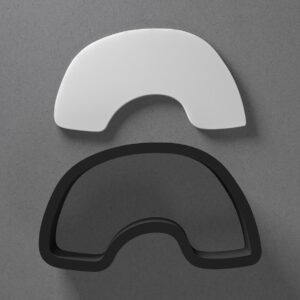 Whimsical Arch or Rainbow Clay Cutter for Earrings and Jewelry Making Sharp Tapered Edge Tool for Polymer Clay Mini Studs Pendant Set Cookie and Fondant Designs for Baking or DIY Craft