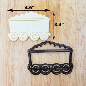 Train Coal or Gravel Car Cookie Cutter, Train Coal or Gravel Car Fondant Cutter, Train Theme Birthday Cookie Cutter, Train Set Cookie, Made in India Cookie for Fondant &