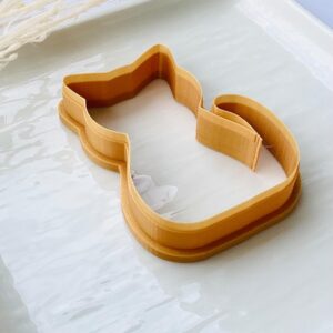 Kitty Cat Cookie Cutter for Baking and Fondant Decorating Large Polymer Clay Cat Cutter for Clay Crafts Cookie Designs Cake Toppers and DIY Projects with Cute Cat Silhouette Shape