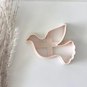 Dove Cookie Cutter for Holiday Baking and Ornaments Large Christmas Clay Cutter for Polymer Clay Jewelry Fondant Cutter for Peace Dove Theme Cake Decorating and Seasonal Craft Projects