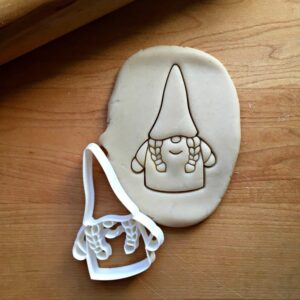 Girl Gnome Cookie Cutter Cookie - Suitable Size - Made in India - Cute Gnome Shaped Mold for Baking, Holiday Cookies, DIY Crafts, Seasonal Decorations, Kids Activities & Themed Parties
