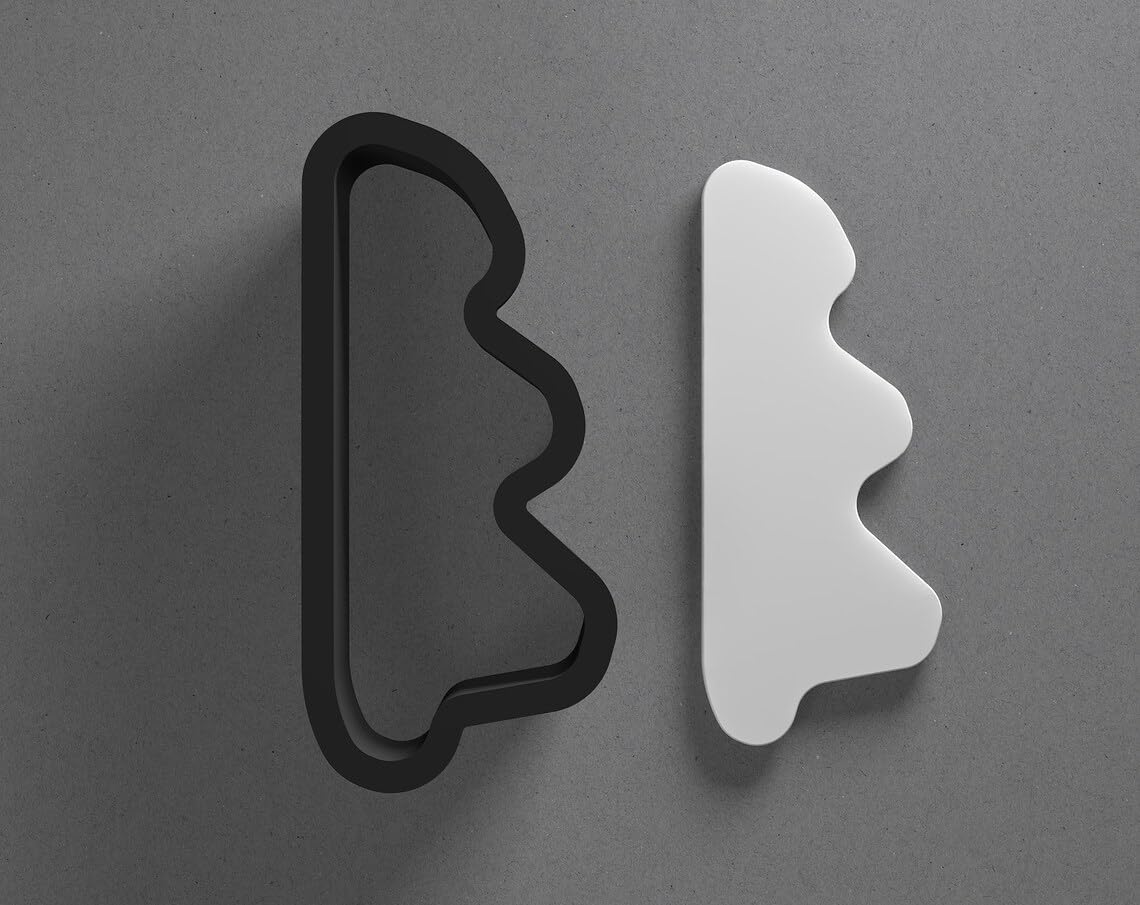 Wavy Organic Boho Shape Polymer Clay Cutter with Sharp Tapered Edge for Clean Cutting, Jewelry and Earring Tool for Mini Studs and Pendant Sets, Cookie Cutter for Trendy Handmade - Image 2