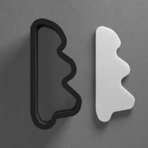Wavy Organic Boho Shape Polymer Clay Cutter with Sharp Tapered Edge for Clean Cutting, Jewelry and Earring Tool for Mini Studs and Pendant Sets, Cookie Cutter for Trendy Handmade