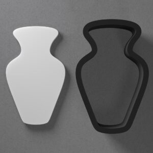 Vase Shape Cookie Polymer Clay Cutter With Sharp Tapered Edge Earring Making Tool For DIY Jewelry Pendant Studs Floral Pot Cookie Cutter For Clay Art Craft Home Decor Decoration