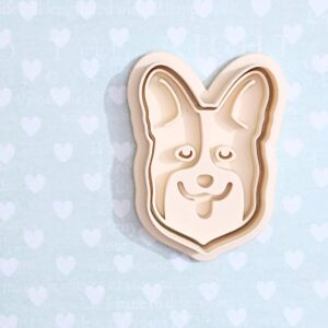 Corgi Cookie Cutter Set for Dog Theme Baking Cute Corgi Shape Biscuit Pastry Fondant Sugar Paste Cutters for Animal Lovers Homemade Cookies Pet Birthday Party and Cake Decoration