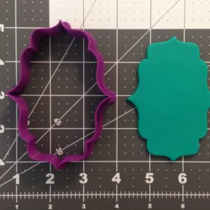 Plaque 266-A755 Cookie Cutter Black Cookie Custom Label Shape Baking Mold for Personalized Messages Birthday Party Cookies Awards Themed Treats Decoration and Celebration Favors