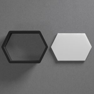 Hexagon Plaque Polymer Clay Cutter With Sharp Tapered Edge For Earrings Mini Studs Pendant Jewelry Making Tool Geometric Shape Clay Cutter For Cookie Fondant Resin Craft Projects