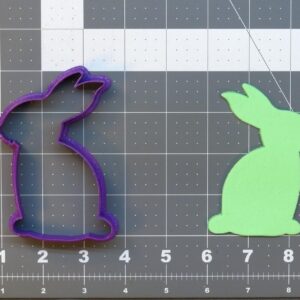 Bunny 266-711 Cookie Cutter Black Cookie Rabbit Shape Biscuit Mold for Easter Spring Baking Baby Shower Treats Kids Crafts Classroom Activities and Animal Theme Party Decorations