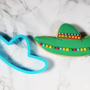 Cookie Sombrero Cookie Cutter for Mexican Fiesta, Cinco de Mayo, Biscuit, Fondant, Cake Decoration, Sugar Craft, Cupcake Toppers, Party Favors, Made in India