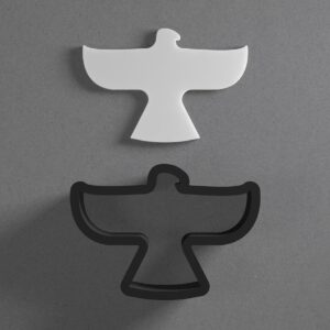 Eagle Bird Clay Cutter with Sharp Tapered Edge for Polymer Clay Earrings Studs Pendants Jewelry Making Cookie Biscuit Clay Art Tool Soaring Bird Shape Cutter for Crafts and DIY Projects