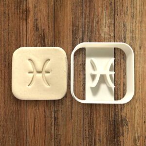 Pisces Astrology Sign Cookie Cutter for Making Shortbread Cookies with Zodiac Horoscope Theme Ideal for Birthday Baking Astrological Sugar Paste Fondant Cake Decorations