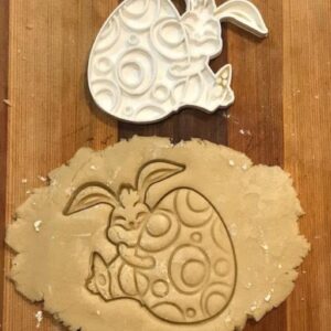 Black Easter Bunny V02 Cookie Cutter Cookie Spring Rabbit Cookie Mold for Easter Baking Holiday Treats Kids Party Desserts Animal Theme Crafts Egg Hunt Snacks and Custom Gift Packaging