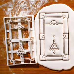 Snooker Table Cookie Cutter Cookie India Bake Themed Birthday Party Favors Pool Billiards cue Sports Game Table Shaped Biscuit Fondant Clay Cutter for Sports Enthusiasts and Party