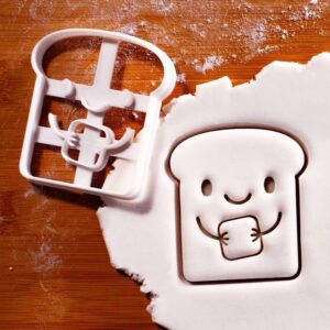 Cute Butter Toast Cookie Cookie Cutter for Birthdays Baby Showers Special Celebrations Adorable Bakery Treats Biscuit Dough Cutter Party Baking Fun Kids Events Gift Ideas
