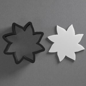 Whimsical Sunflower Clay Cutter for Earrings and Jewelry Making Sharp Tapered Edge Tool for Polymer Clay Mini Studs Pendant Set Cookie and Fondant Decoration Use in Baking or DIY Craft