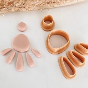 Boho Clay Earring Cutter Set for Polymer Clay Dangle Earrings Clay Jewelry Making Tools with Trendy Shapes for Handmade Earrings and Craft Projects Made in India Cookie