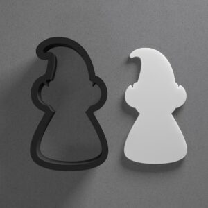Christmas Elf Face Polymer Clay Cutter with Sharp Tapered Edge for Jewelry Making Mini Studs Pendant Set and Cookie Cutter Versatile Craft Tool for Detailed Holiday Clay and Fondant