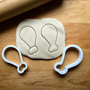 Set of 2 Drumstick Cookie Cookie Cutters for Baking, Custom Drum Shape Cookies, Made in India, Dishwasher Safe, Ideal for Music-Themed Parties, Events, and Gifts