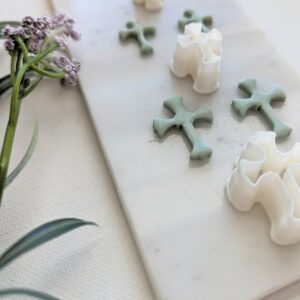 Celtic Cross Clay Earring Cutter for Religious Jewelry Making Christian Symbol Polymer Clay Cutter for Handmade Earrings Crafts Gifts DIY Projects Church Events Baptism and Confirmation
