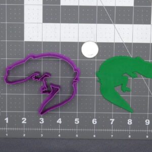 Gecko Lizard 266-E721 Cookie Cutter Silhouette Black Cookie Reptile Shape Biscuit Cutter for Jungle Safari Theme Parties Fondant Clay Crafts Kids Activities Baking Tools Kitchen Use