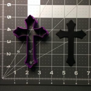 Black Cross 103 Cookie Cutter Cookie Religious Cookie Mold for Baptism Communion Easter Church Event Baking Decoration Fondant Tool Spiritual Gift Made in India for Christian