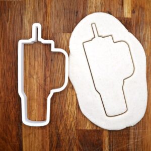 Black Stanley Style Cup Tumbler Cookie Cutter India cookie Coffee Mug Shape Baking Tool for Cookies Fondant and Clay Christmas Gift Cake Decorating Jewelry Craft Cutter