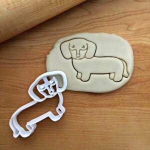Dachshund Wiener Dog Cookie Cutter Cookie - Suitable Size - Choose Standard or Dishwasher Safe - Made in India - Long Dog Shaped Mold for Baking, Pet Parties, Crafts, Dog Treats & DIY