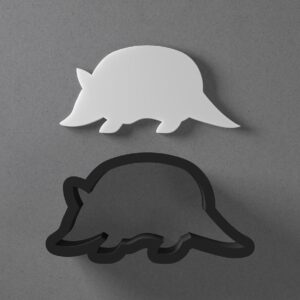Armadillo Polymer Clay Cutter Sharp Tapered Edge Clay Earring Cutter Jewelry Making Tool for Mini Studs Animal Pendant Set Unique Cookie Cutter for Clay Crafts and Handmade Accessories