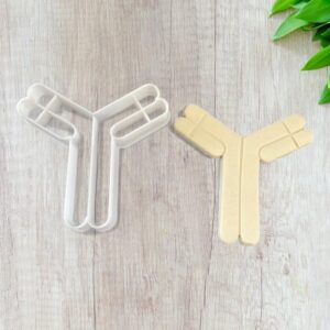 Antibody shaped cookie cutter India cookie for making shortbread cookies fondant pastry sugar paste cake decoration homemade ELACE baking tool for science theme desserts and treats