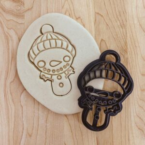 Snowman Cartoon Christmas Cookie Cutter India Cookie for Festive Baking, Fondant Decorations, Clay Crafts, Holiday Parties, Kids’ Activities, Seasonal Treats, and Creative DIY Projects