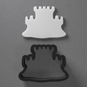 Sand Castle India Cookie Clay Cutter with Sharp Tapered Edge for Polymer Clay Earrings Studs Jewelry Pendant Making Mini Cookie Fondant Pastry Cake Decorating and DIY Craft Tool