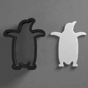 Standing Penguin Shaped Polymer Clay Cutter with Sharp Tapered Edge for Precise Cutting, Jewelry and Earring Tool for Mini Studs and Pendant Sets, Versatile Cookie Cutter for Crafting