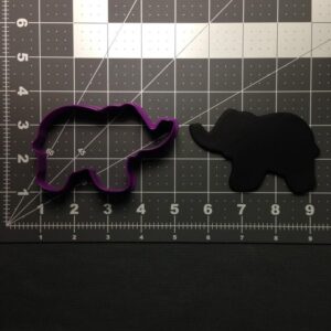 Elephant 103 Black Cookie Cookie Cutter for Safari Animal Theme Baking Jungle Party Supplies Wild Animal Cookie Shapes for Kids Birthday DIY Treats Crafts and Classroom Activities
