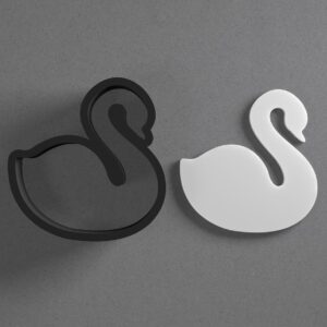 Swan Shape Polymer Clay Cutter with Sharp Tapered Edge for Clean Cutting, Jewelry and Earring Tool for Mini Studs and Pendant Sets, Cookie Cutter for Baking and Crafting in India