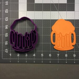 Black Beer Mug 103 Cookie Cutter Cookie Cup Shape for Oktoberfest Baking Birthday Party Barbecue Themed Cookies and Edible Craft Decorations